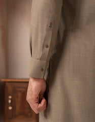 BEIGE BLENDED CASUAL KAMEEZ SHALWAR