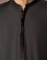 BLACK BLENDED SEMI-FORMAL KAMEEZ SHALWAR
