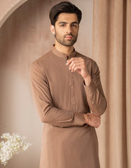 LIGHT BROWN CVC CASUAL KAMEEZ SHALWAR