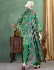 MULTICOLOR LAWN PASTE PRINTED UNSTITCHED 3PC