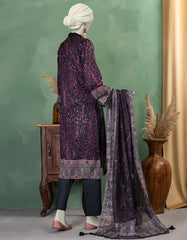 BLUE LAWN EMBROIDERED UNSTITCHED 3PC