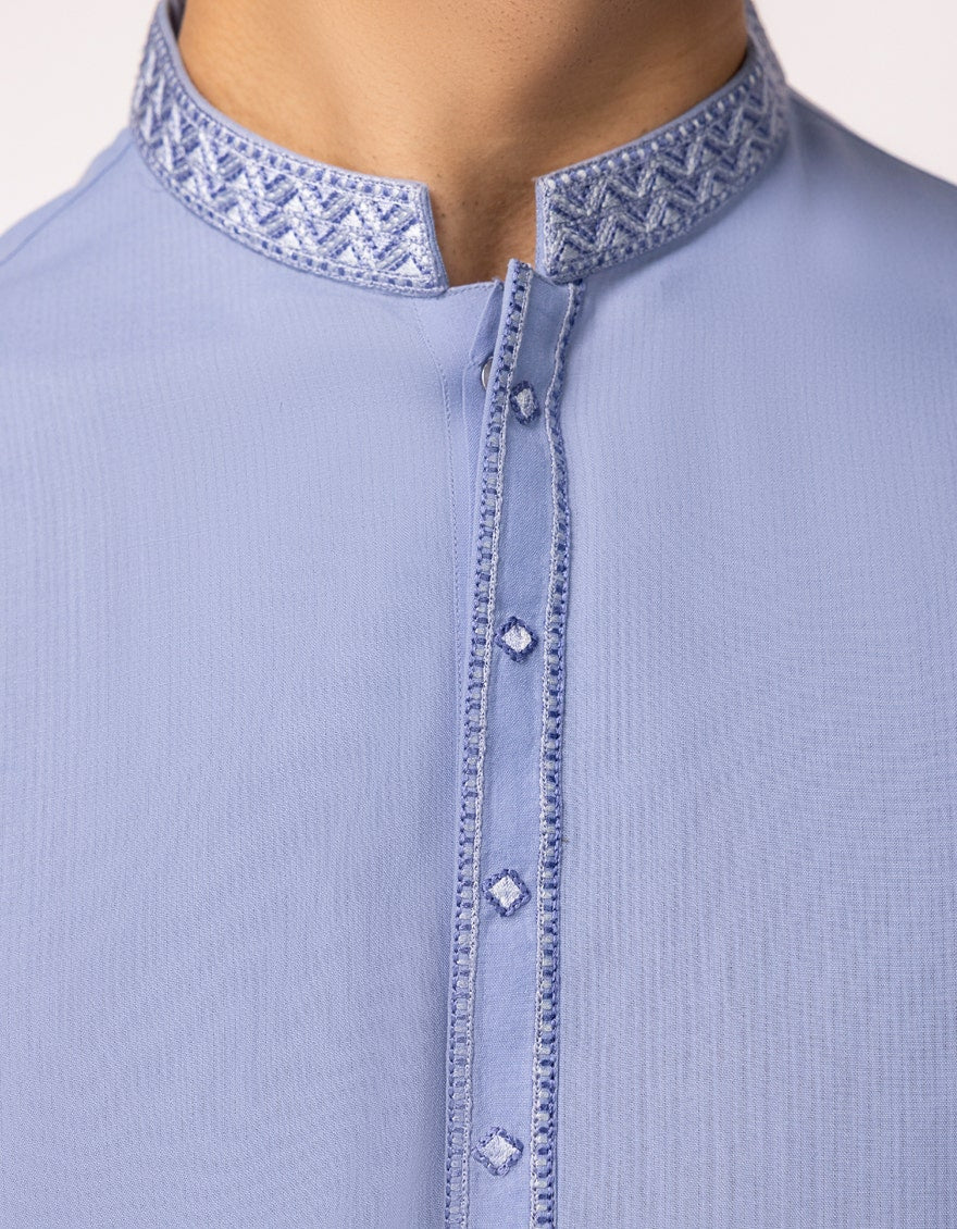 PERIWINKLE SEMI-FORMAL KURTA