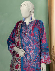 BLUE LAWN EMBROIDERED UNSTITCHED 3PC