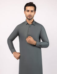 DARK GREEN PLAIN KAMEEZ SHALWAR