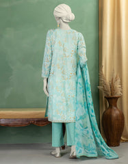 GREEN LAWN PASTE PRINTED UNSTITCHED 3PC