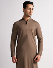 BROWN CASUAL KURTA TROUSERS