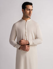 CREAM CASUAL KURTA TROUSERS