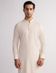 CREAM CASUAL KURTA TROUSERS