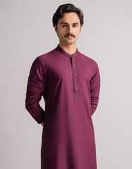 BURGUNDY SEMI-FORMAL KURTA