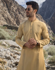 BEIGE COTTON KURTA | JJK-A-34134