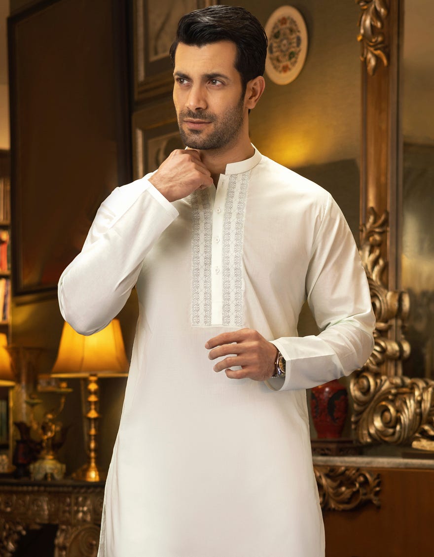 ICE GREEN COTTON KURTA | JJK-S-34139
