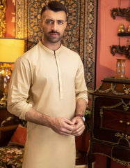 BEIGE COTTON KURTA | JJK-S-34140