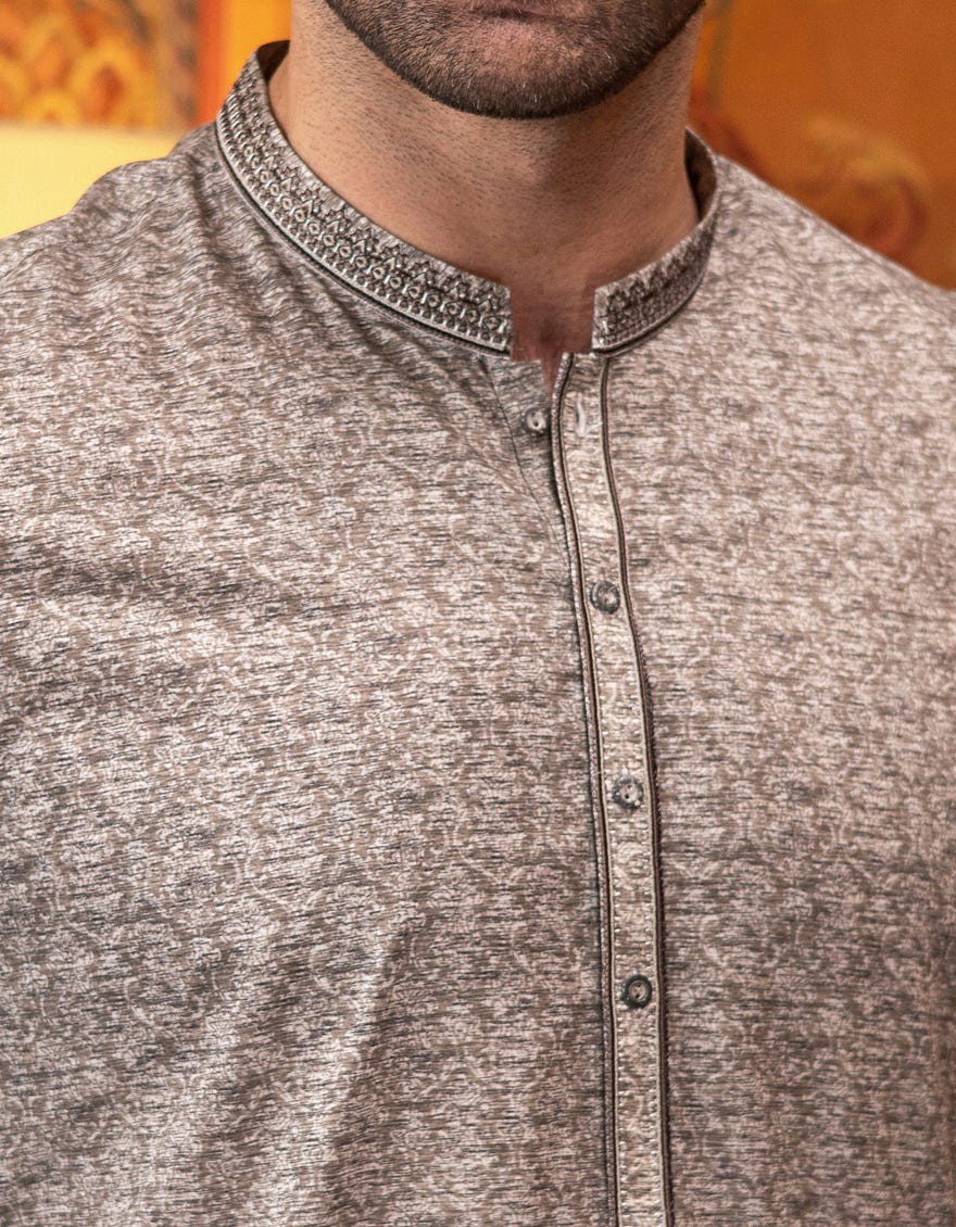 SAND COTTON KURTA | JJK-S-34157