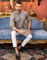 SAND COTTON KURTA | JJK-S-34157