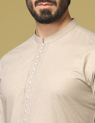 DUSTY BROWN BLENDED KAMEEZ SHALWAR | JJKS-S-34194