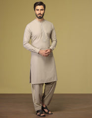 DUSTY BROWN BLENDED KAMEEZ SHALWAR | JJKS-S-34194
