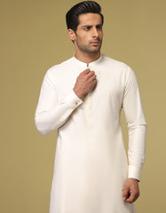 IVORY BLENDED KAMEEZ SHALWAR | JJKS-S-34196