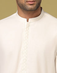 IVORY BLENDED KAMEEZ SHALWAR | JJKS-S-34196
