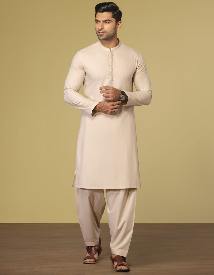FAWN BLENDED KAMEEZ SHALWAR | JJKS-S-34203