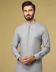 GREY BLENDED KAMEEZ SHALWAR | JJKS-S-34204