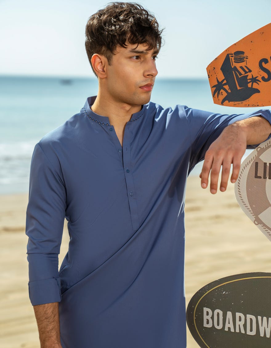 BLUE KAMEEZ SHALWAR | JTKS-A-34962