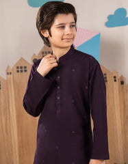 DARK PURPLE BLENDED KAMEEZ SHALWAR | JCKS-A-34980