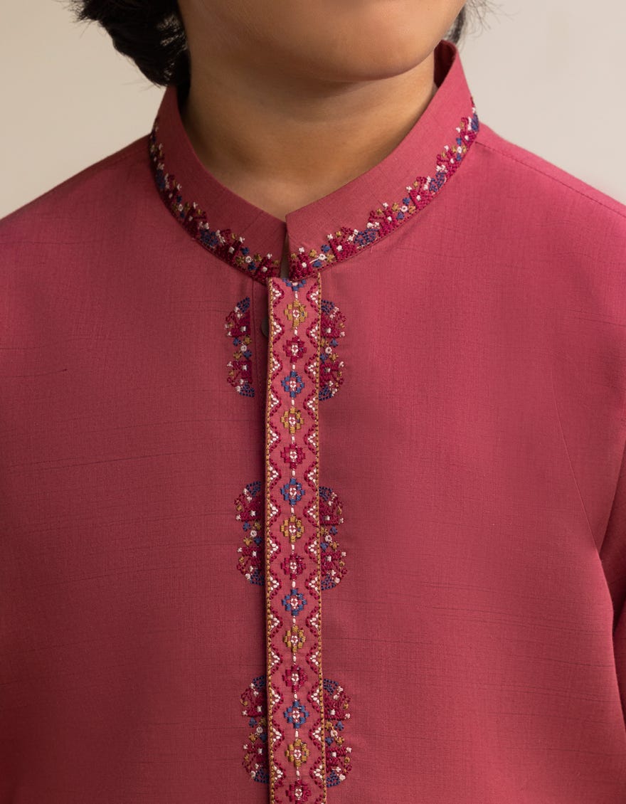 ARIZONA PINK BLENDED KURTA TROUSER | JCKP-A-34987