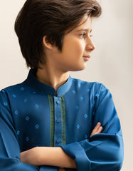 BLUE BLENDED KAMEEZ SHALWAR | JCKS-A-34993