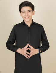 BLACK BLENDED KAMEEZ SHALWAR | JCKS-S-35842-R1-AP