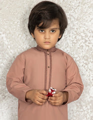 PEACH BLENDED KAMEEZ SHALWAR | JCKS-S-35871