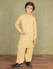BEIGE COTTON KAMEEZ SHALWAR | JCKS-S-35873