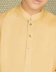 BEIGE COTTON KAMEEZ SHALWAR | JCKS-S-35873