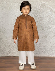 BROWN COTTON KURTA | JCK-S-35888
