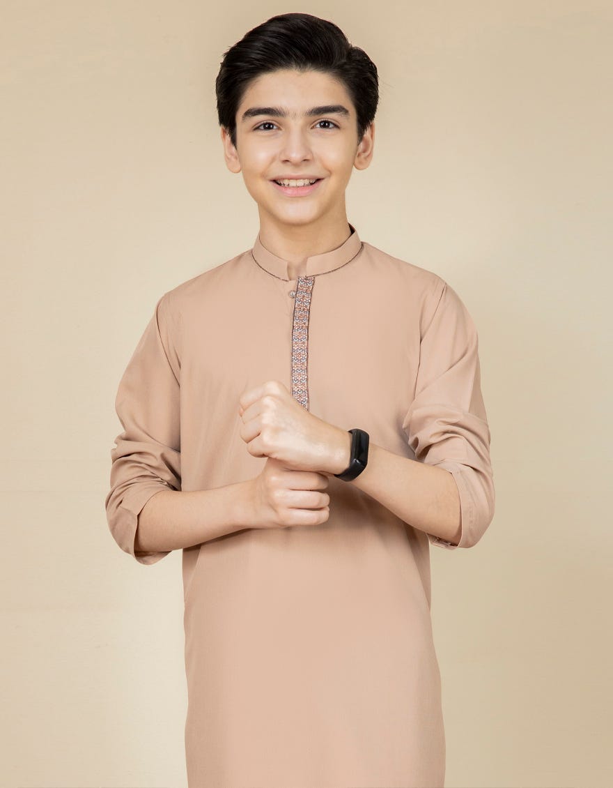 TEA PINK BLENDED KAMEEZ SHALWAR | JCKS-S-35900