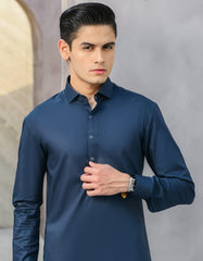 DULL GREY COTTON KAMEEZ SHALWAR | JTKS-S-35904