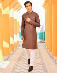 COFFEE BROWN COTTON KURTA | JTK-S-35912