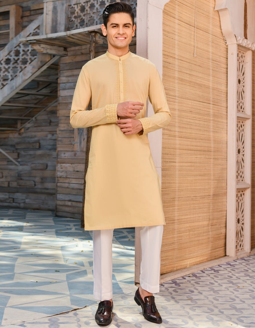 FAWN COTTON KURTA | JTK-S-35914