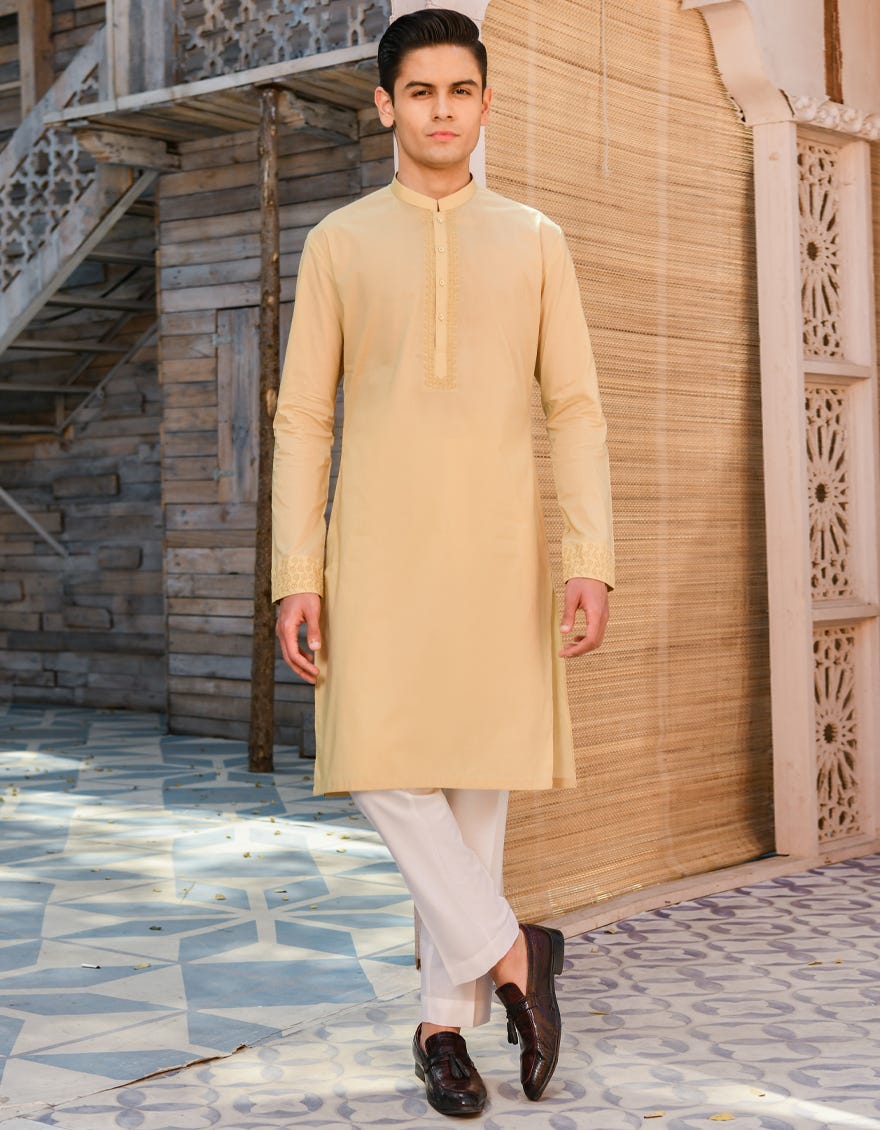 FAWN COTTON KURTA | JTK-S-35914