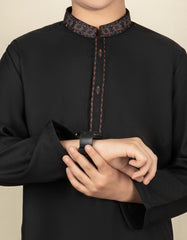 BLACK BLENDED  KAMEEZ SHALWAR | JCKS-S-35916