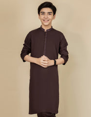DARK BROWN BLENDED  KAMEEZ SHALWAR | JCKS-S-35917