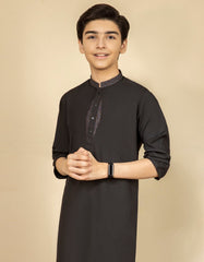 BLACK BLENDED KAMEEZ SHALWAR | JCKS-S-35918