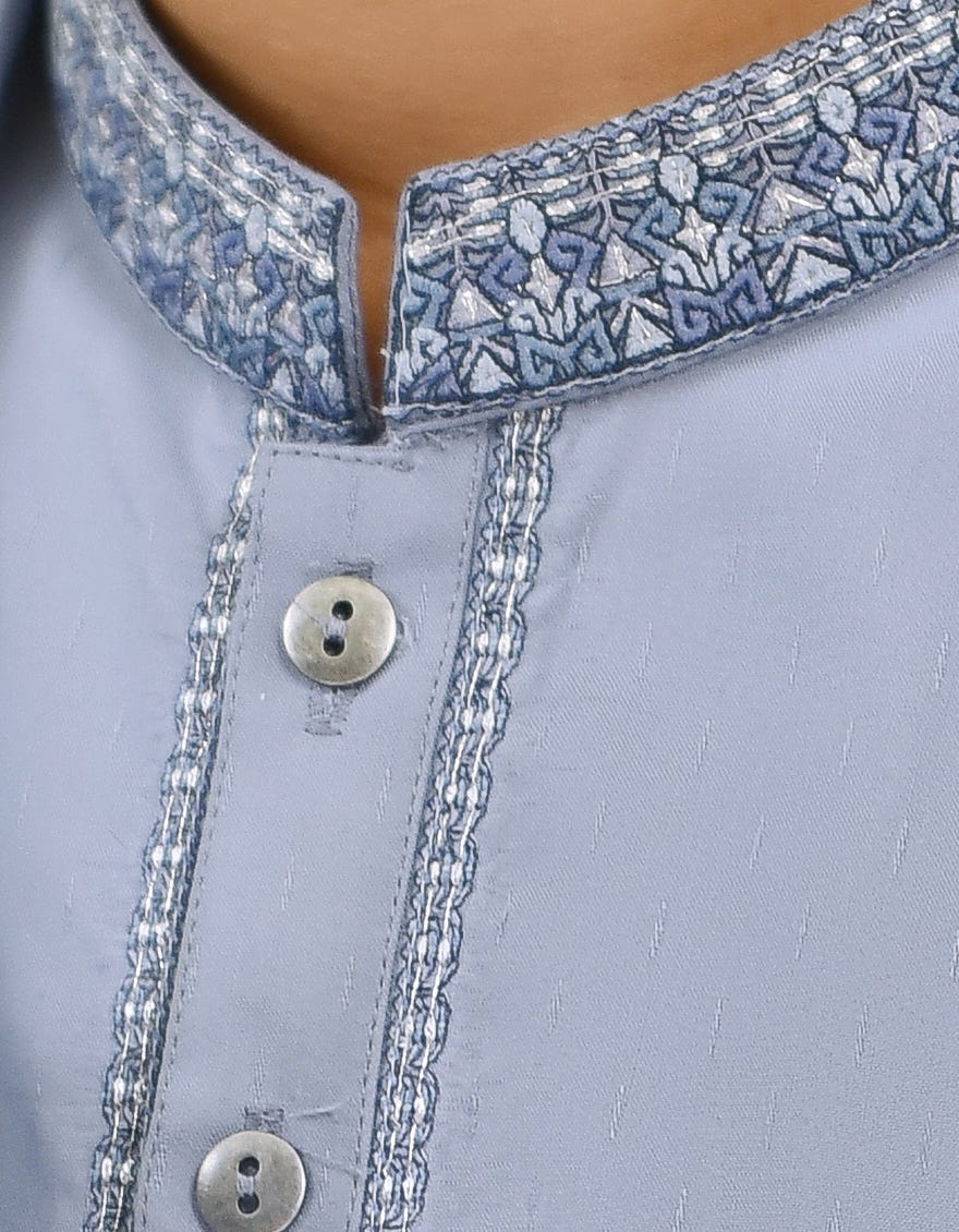 GREISH BLUE BLENDED KAMEEZ SHALWAR | JCKS-S-35926