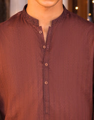 MAROON COTTON KURTA | JTK-S-35953