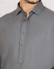 BLUEISH GREY BLENDED KAMEEZ SHALWAR | JJKS-A-36764