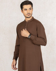 BROWN BLENDED KAMEEZ SHALWAR | JJKS-W-36849