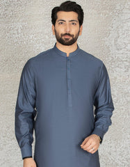 BLUE COTTON KAMEEZ SHALWAR | JJKS-S-36875