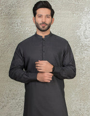 BLACK COTTON KAMEEZ SHALWAR | JJKS-S-36876
