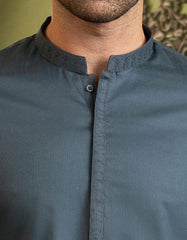 TEAL COTTON KURTA | JJK-S-36885
