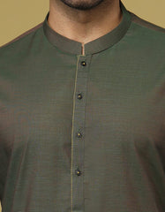PARROT GREEN COTTON KURTA | JJK-S-36915