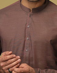 BROWN COTTON KURTA | JJK-S-36916